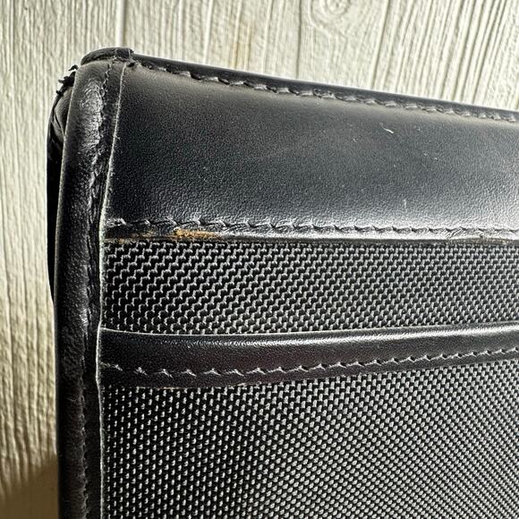 Schlesinger Black Leather Trim Attache Briefcase Combination Locking File Doctor - Picture 12 of 14